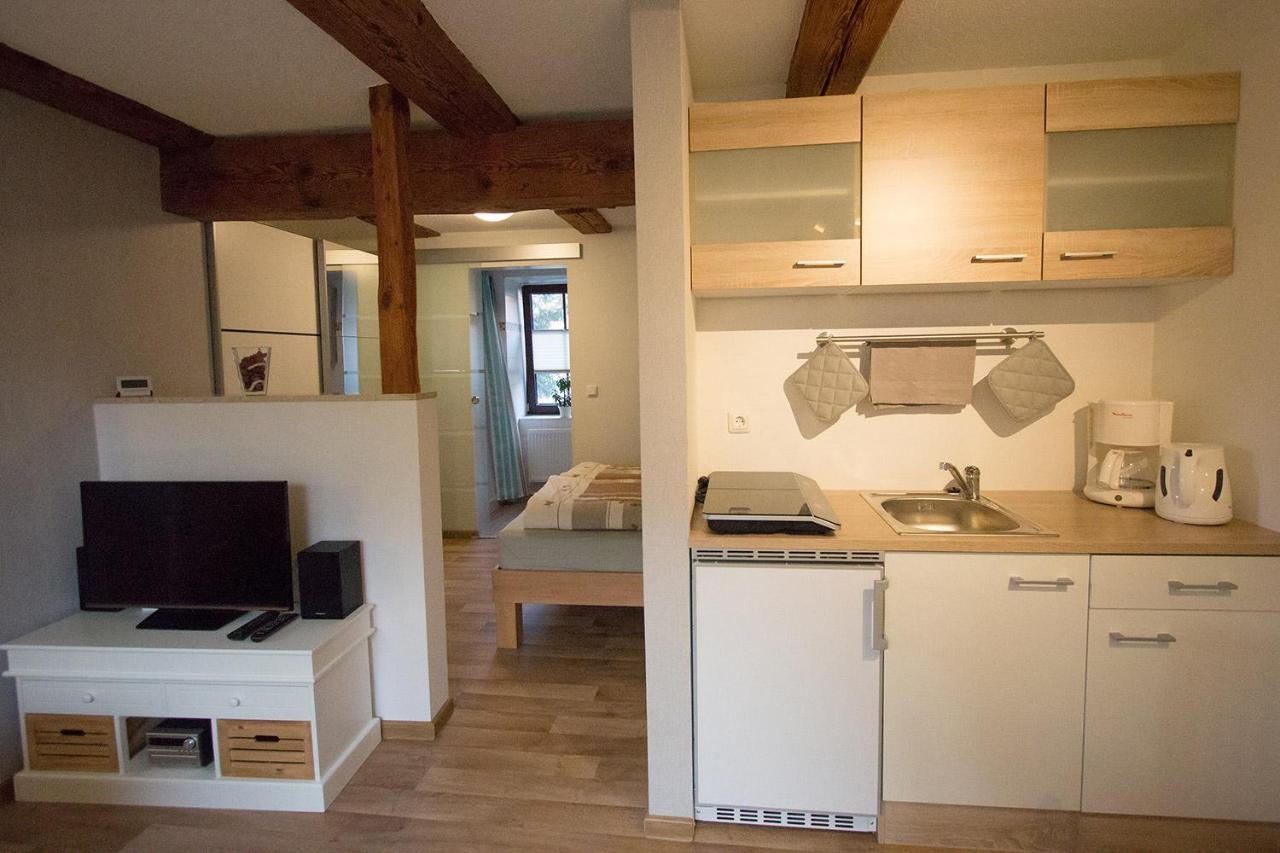 Ferienwohnung Alte Gaertnerei Thale Bagian luar foto